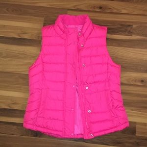 Neon pink vest from gap